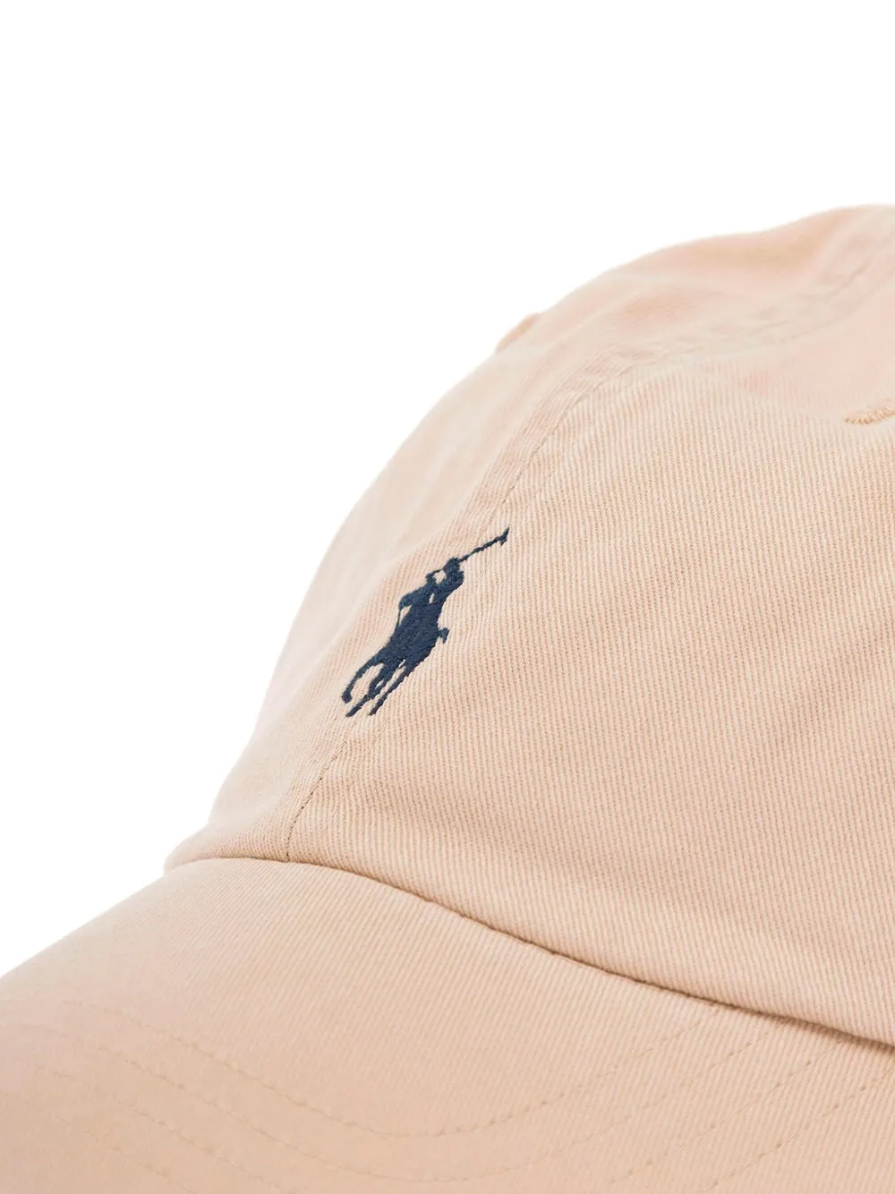 Polo Ralph Lauren Beige Baseball Cap With Pony Embroidery On The Front And Rear Adjustable Buckle Closure In Cotton Wo In Neutral