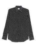 Mazzarelli polka-dot long-sleeve shirt - Black