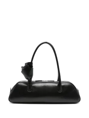 【MAGDA BUTRYM】レザー トートバッグ アップリケ付き ブラック レザー トートバッグ アップリケ付き | MAGDA BUTRYM