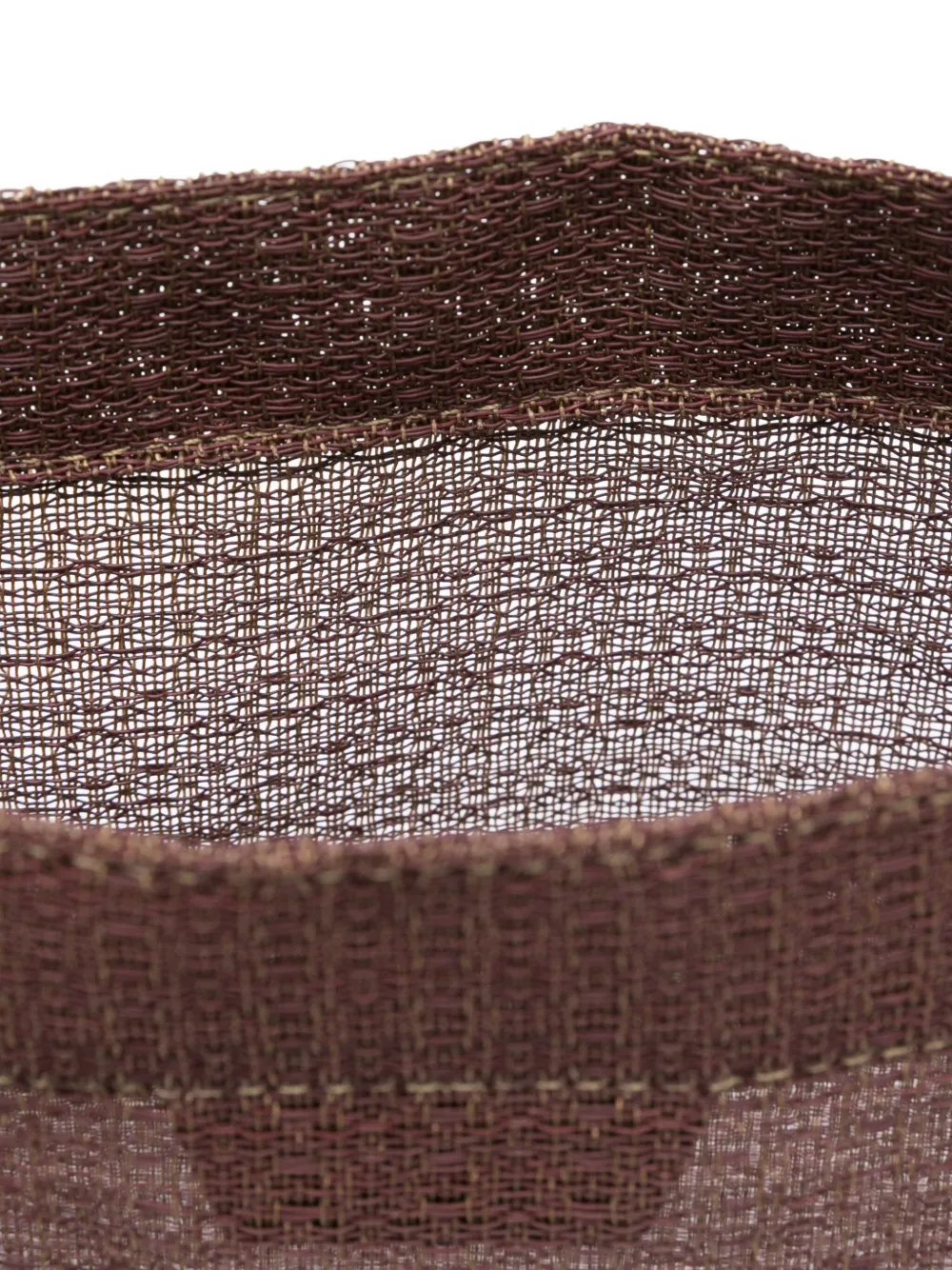 The Row leather-trimmed woven tote bag Bruin