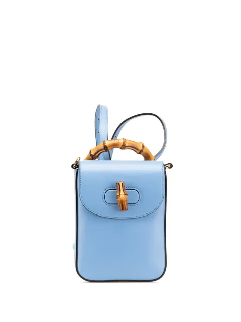 Gucci Pre-Owned 2016-2025 Mini Calfskin Bamboo Top Handle Bag satchel