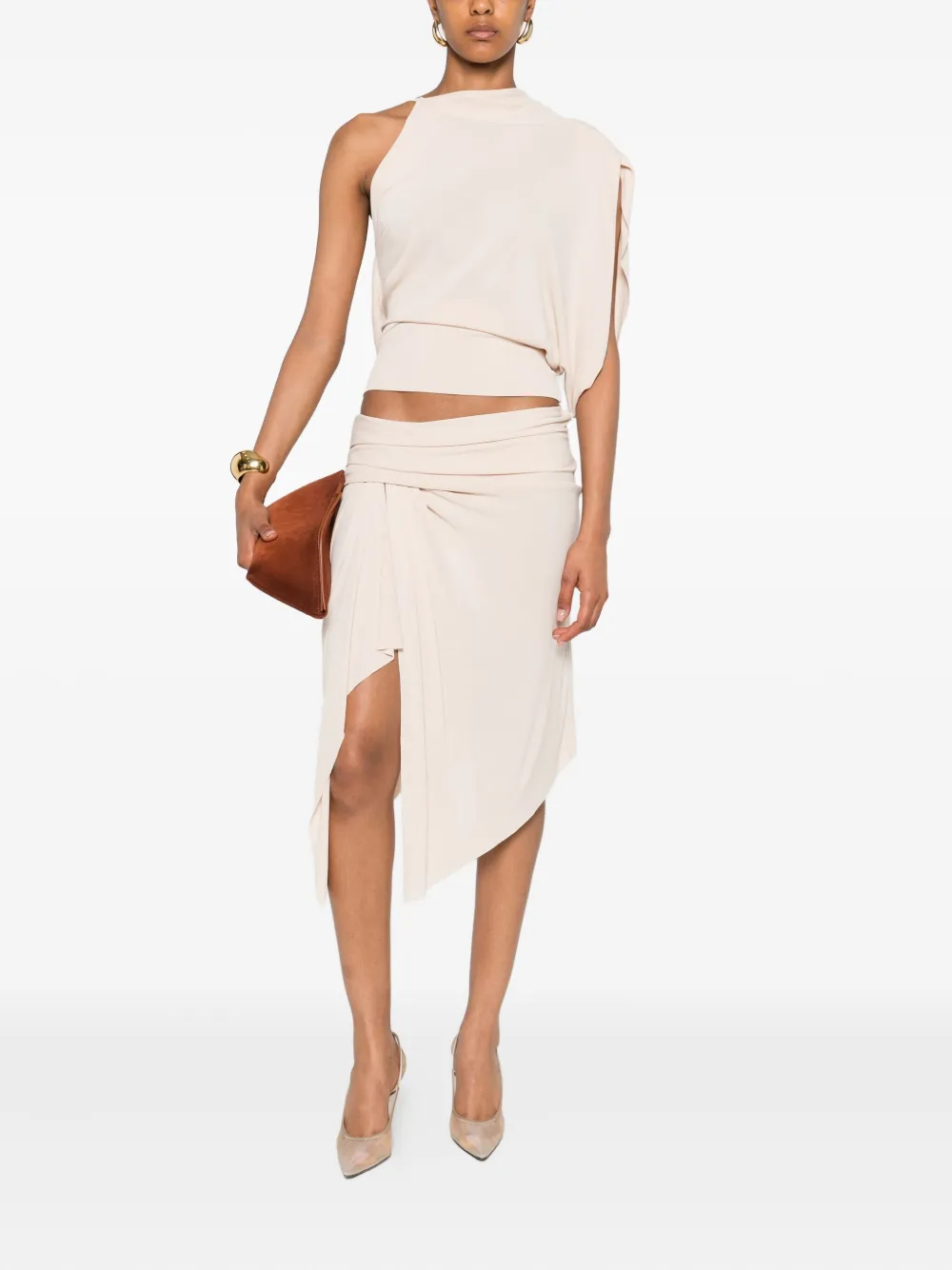 FRANCESCO MURANO draped one-shoulder top | Blouses | Image 2