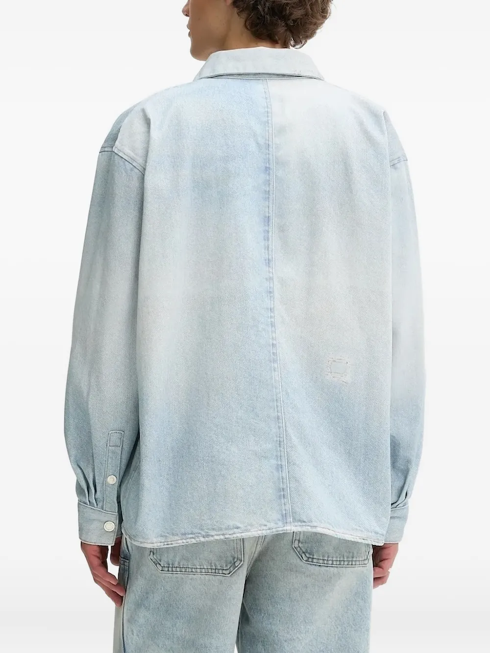 Won Hundred Zayne denim overhemd met westernzak - Blauw