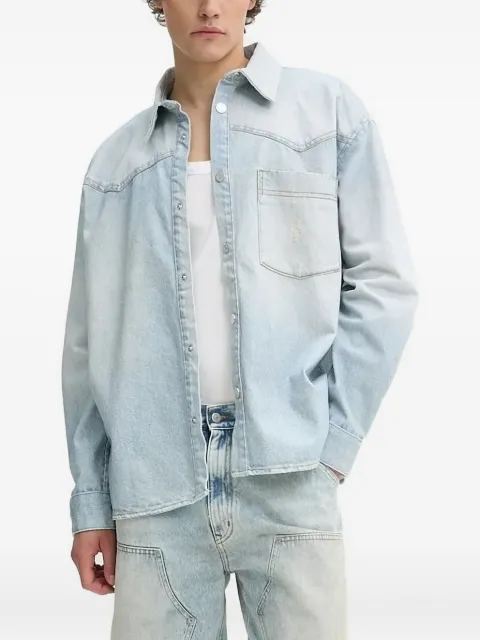 Won Hundred Zayne western-pocket denim shirt