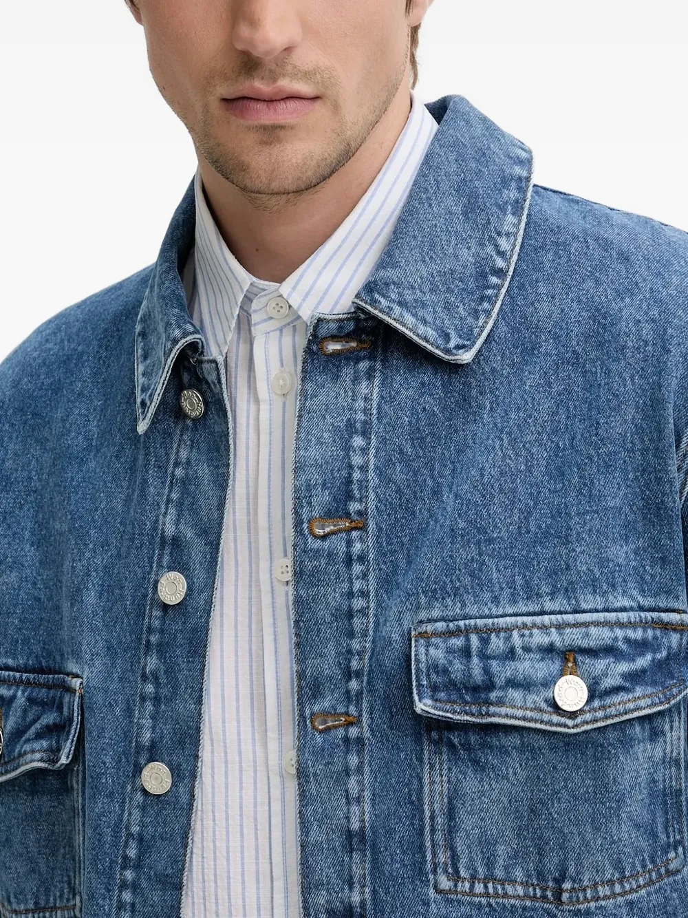 Won Hundred Denim jack Blauw