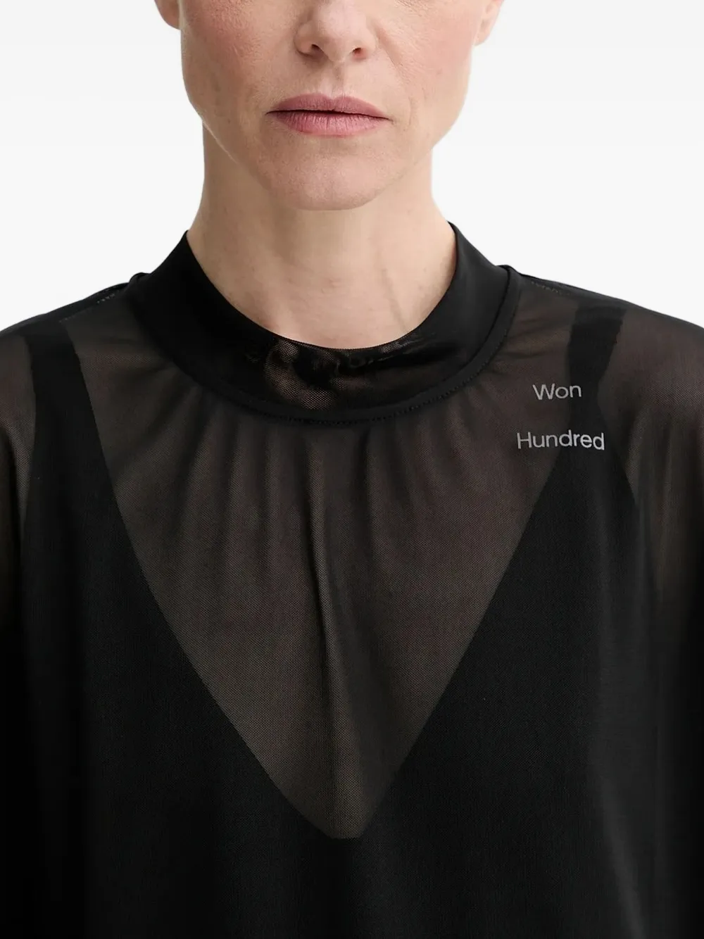 Won Hundred High-neck Top In Black
