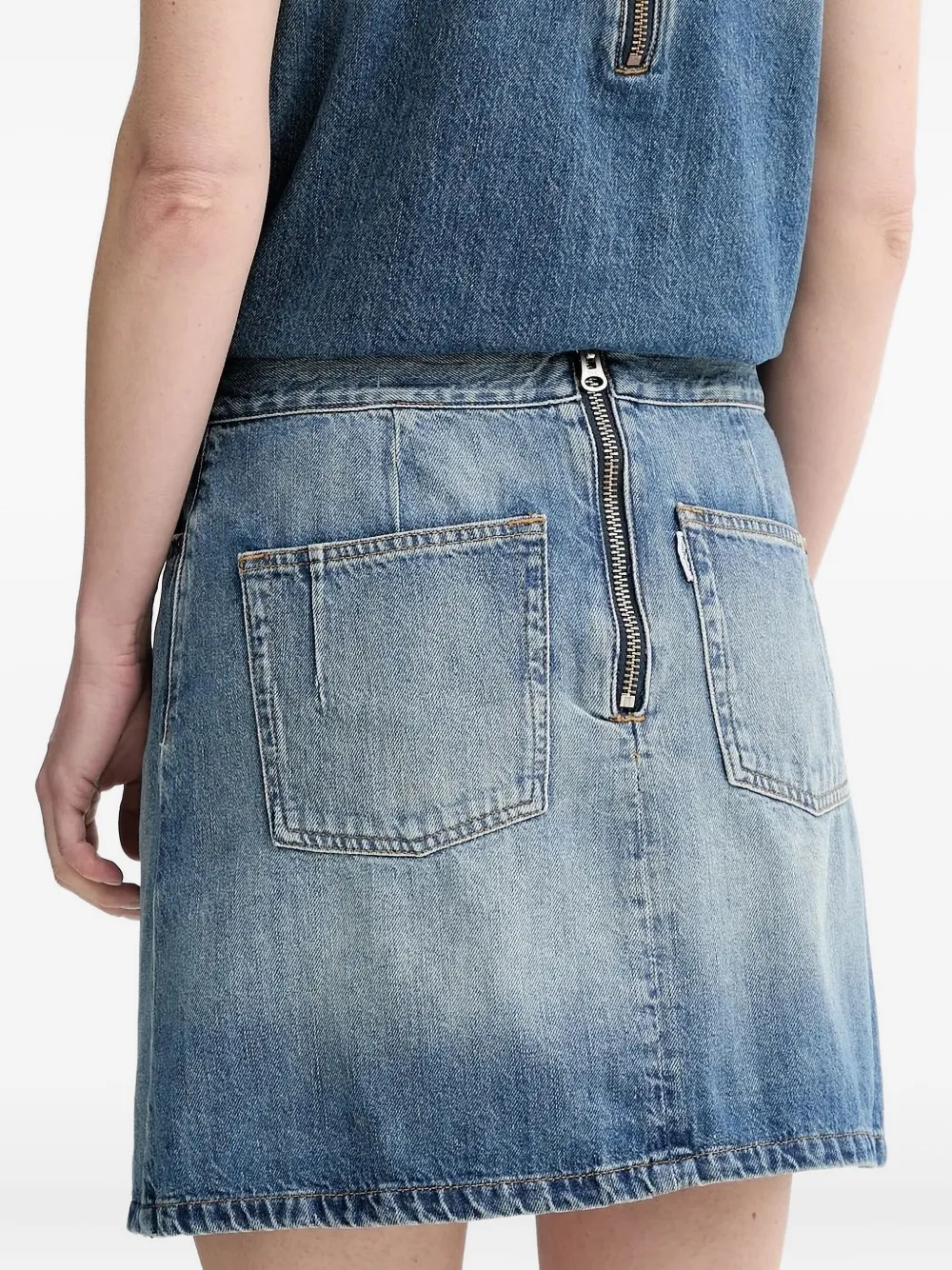 Won Hundred Denim wikkelrok - Blauw