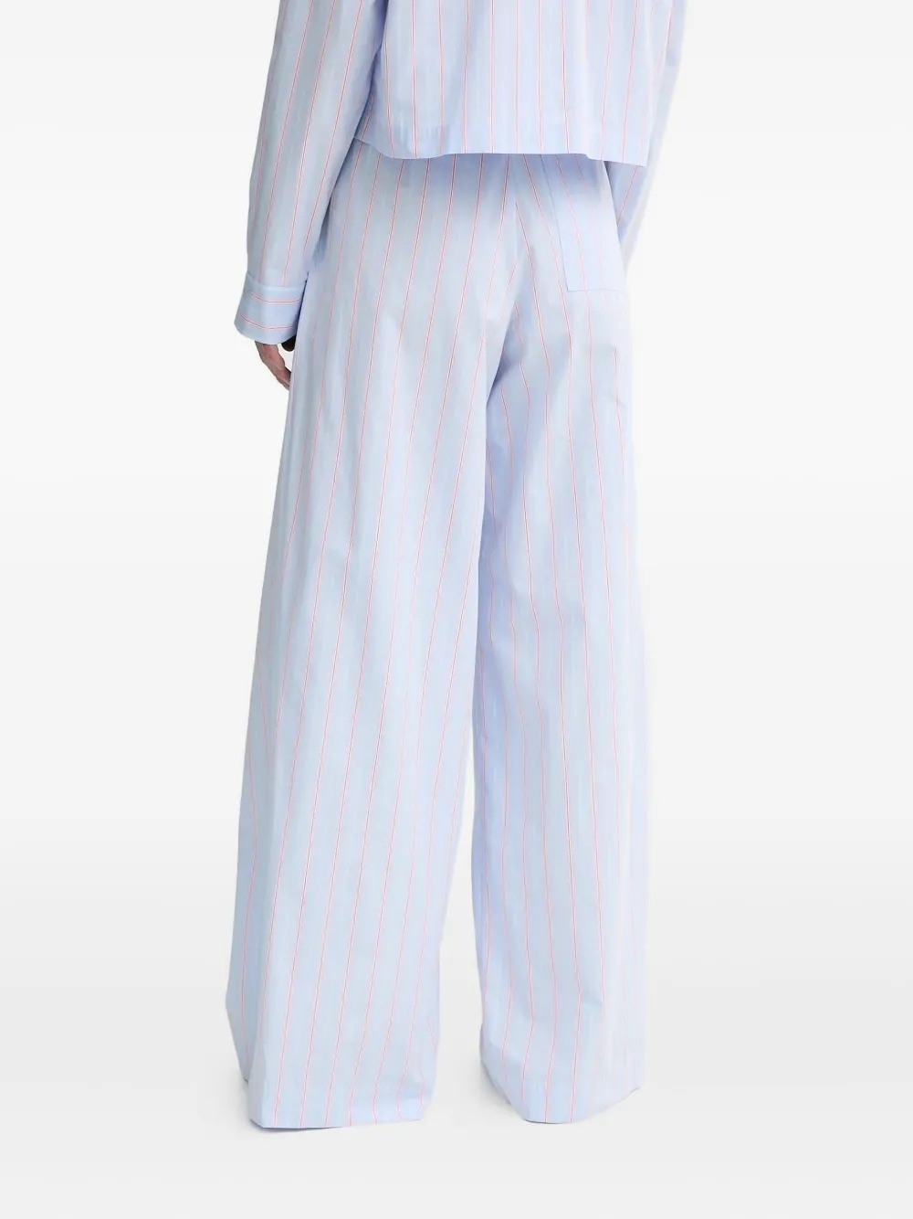 Won Hundred Broek met krijtstreep Blauw