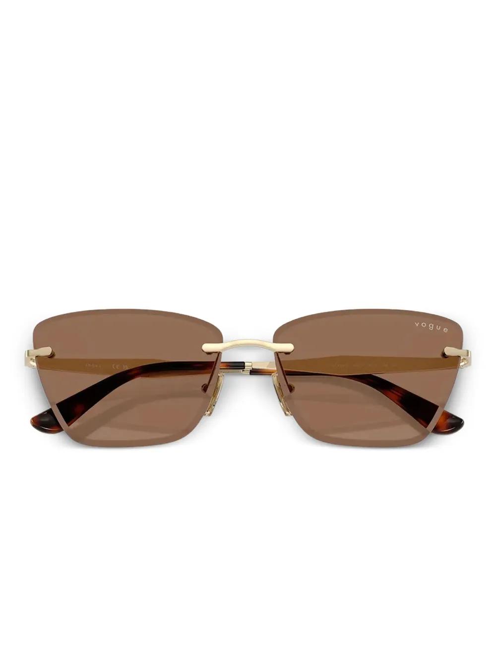 Vogue Eyewear Zonnebril met randloze montuur Goud