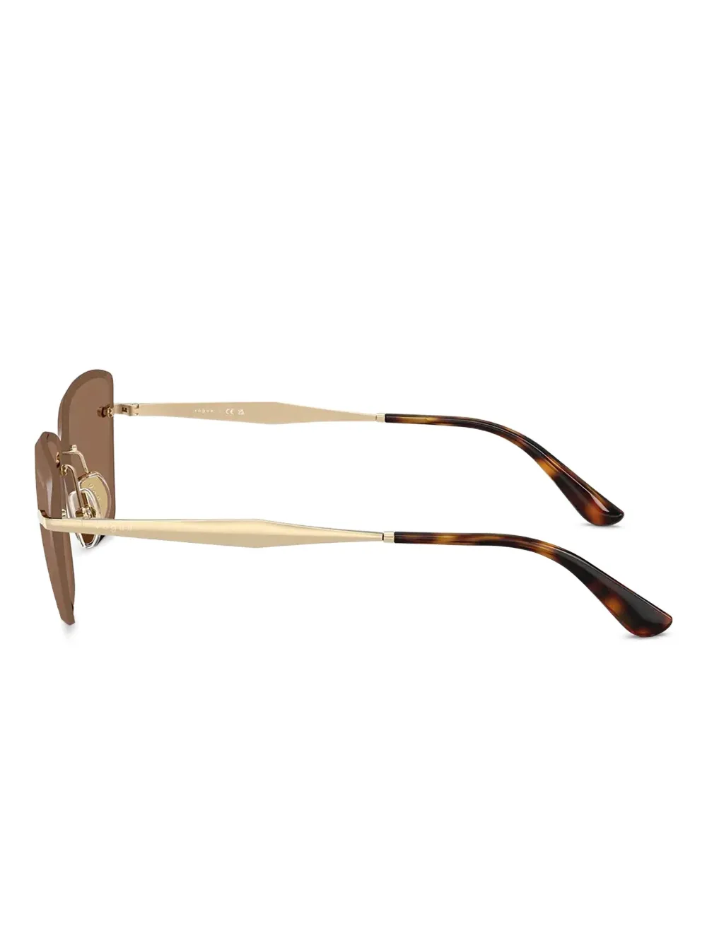 Vogue Eyewear Zonnebril met randloze montuur Goud