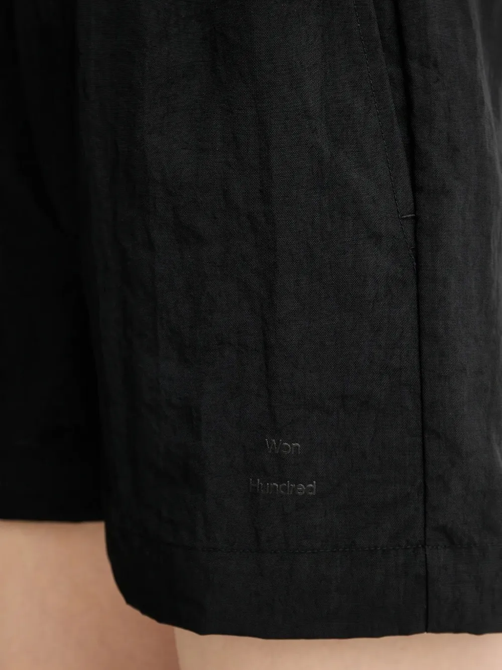 Won Hundred elastic-waistband pull-on shorts Zwart