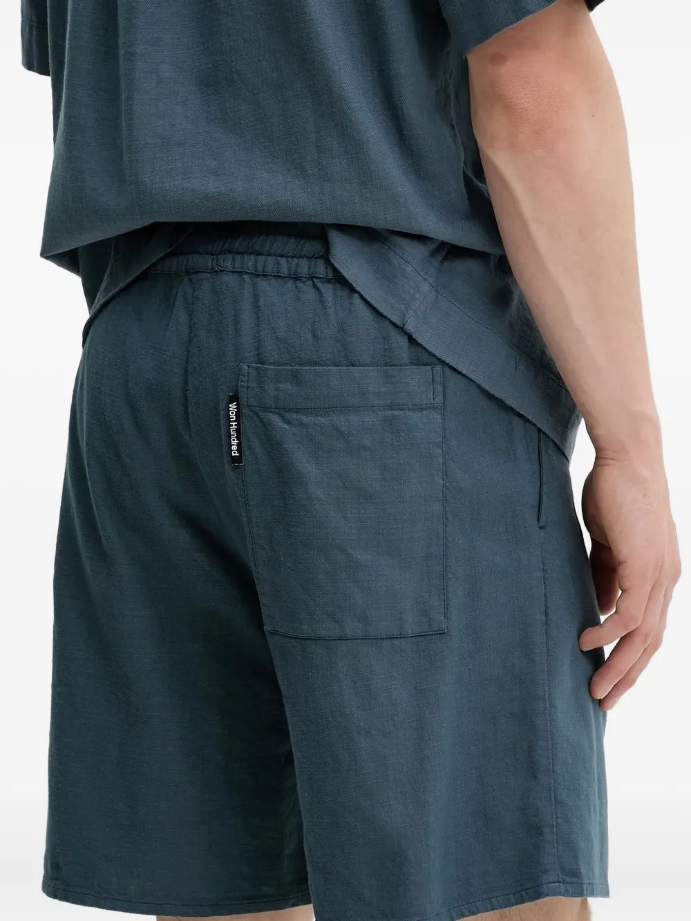 Won Hundred Zwembroek met elastische tailleband - Blauw