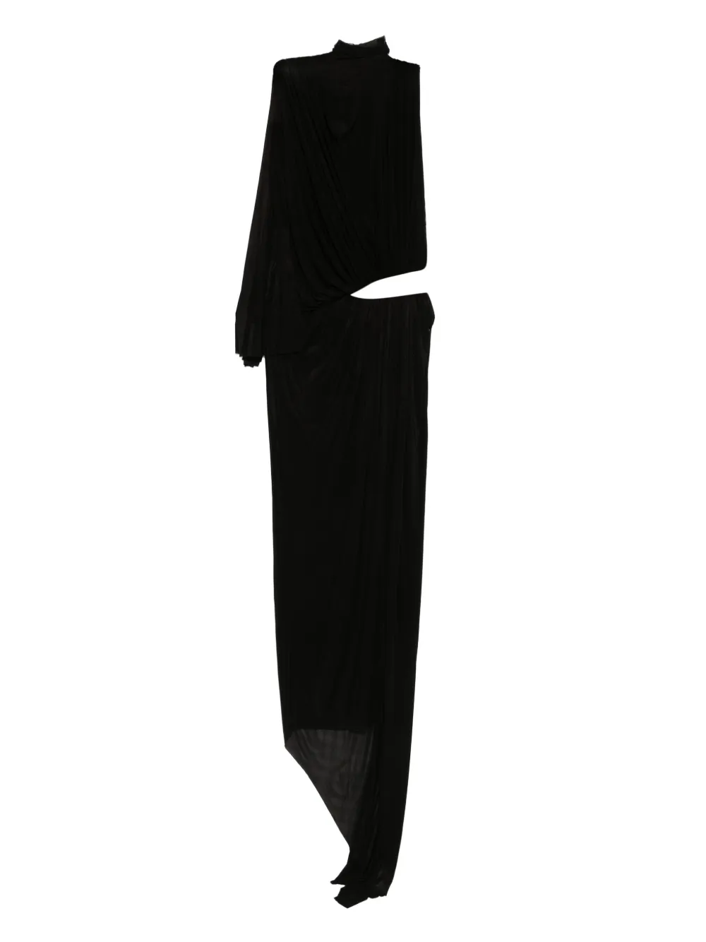 FRANCESCO MURANO draped one-shoulder maxi dress | Black | Image 1