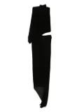 FRANCESCO MURANO draped one-shoulder maxi dress - Black