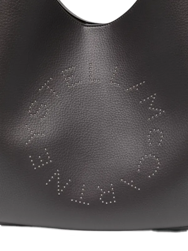 Stella McCartney Logo Slouchy Hobo Shoulder Bag | Grey Stella McCartney Logo Slouchy Hobo Shoulder Bag | Grey