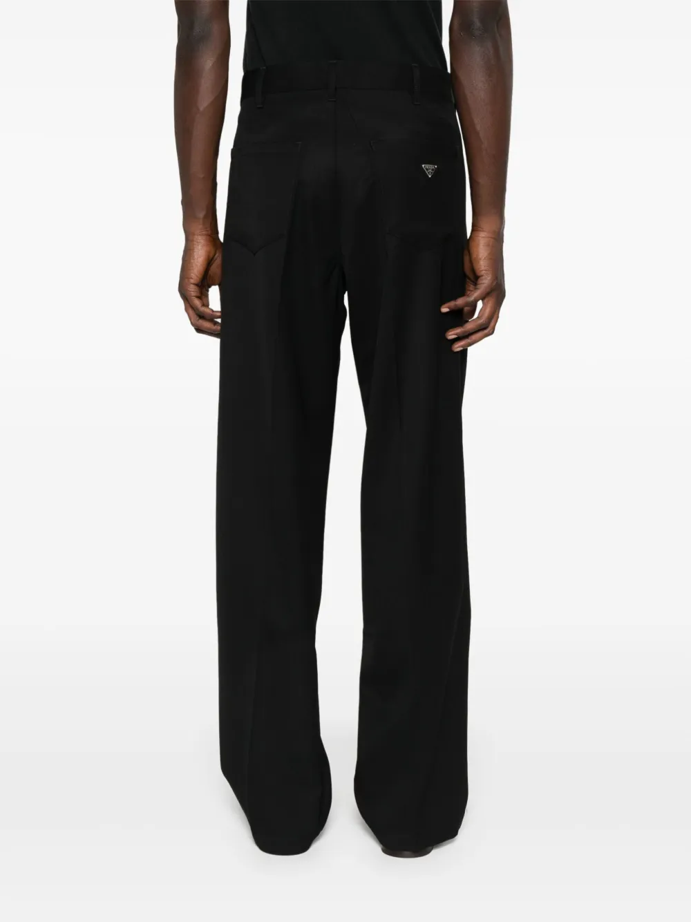 Prada Broek met logo Zwart