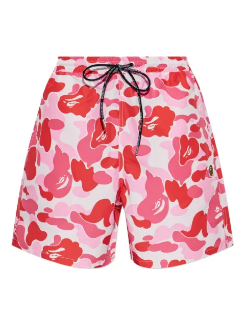 A BATHING APE® abstract-print shorts