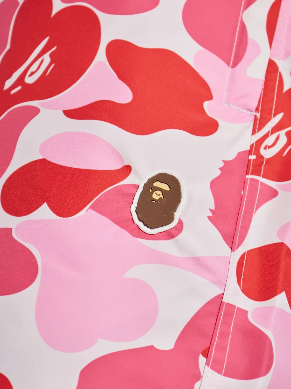 A BATHING APE Shorts met abstracte print Roze