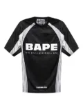 A BATHING APE® mesh logo-printed T-shirt - Black