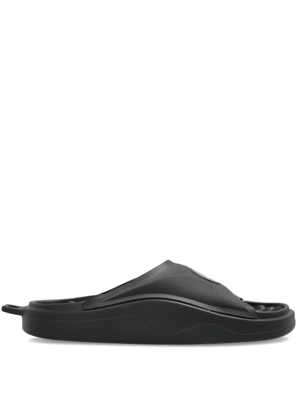 Adidas by Stella McCartney logo-patch slides CBLACK