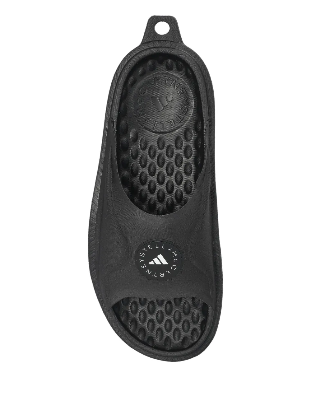 adidas by Stella McCartney logo-patch slides CBLACK