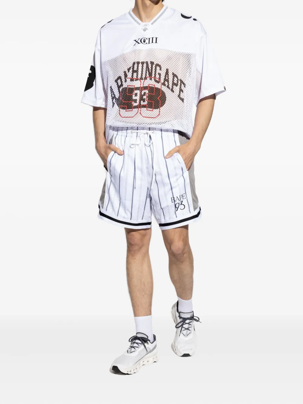 A BATHING APE® mesh logo-graphic jersey | T-Shirts | Image 2