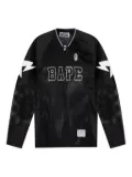 A BATHING APE® mesh-panelled long-sleeve jersey - Black