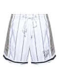 A BATHING APE® pinstripe shorts - White