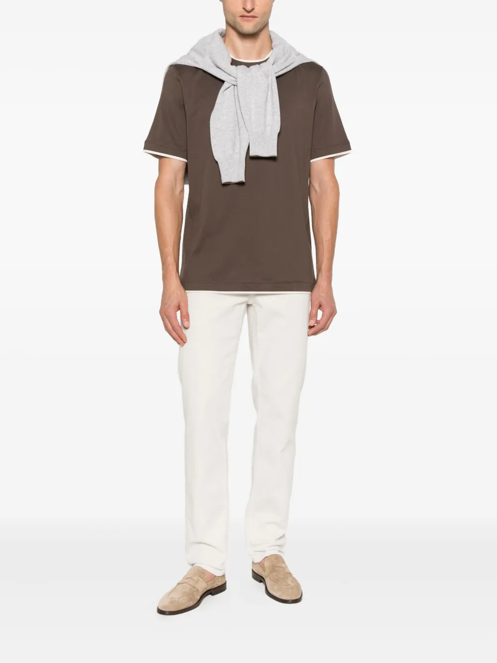 Brunello Cucinelli Straight jeans Beige