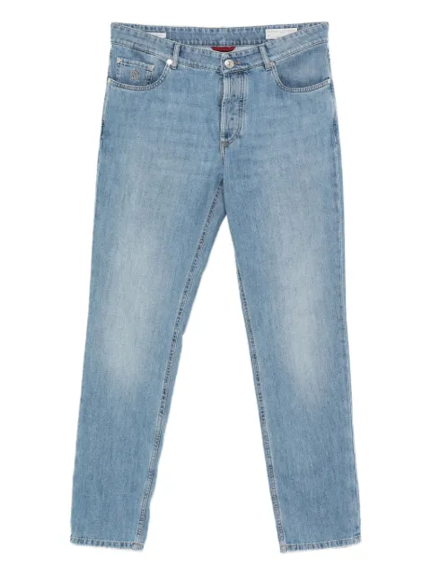 Brunello Cucinelli logo-patch jeans