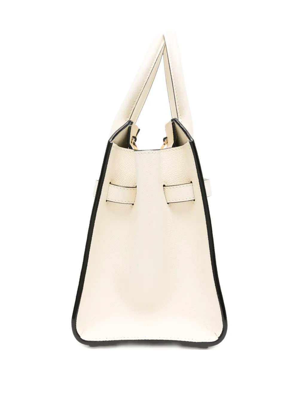 Valextra Leren shopper met gesp Beige
