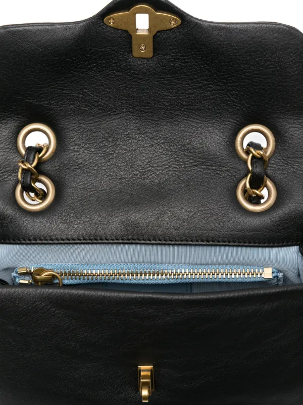 関税込 Vivienne Westwood アニータ レザーショルダー ANILINE LEATHER ANITA ショルダーバッグM(ブラック)（メンズ