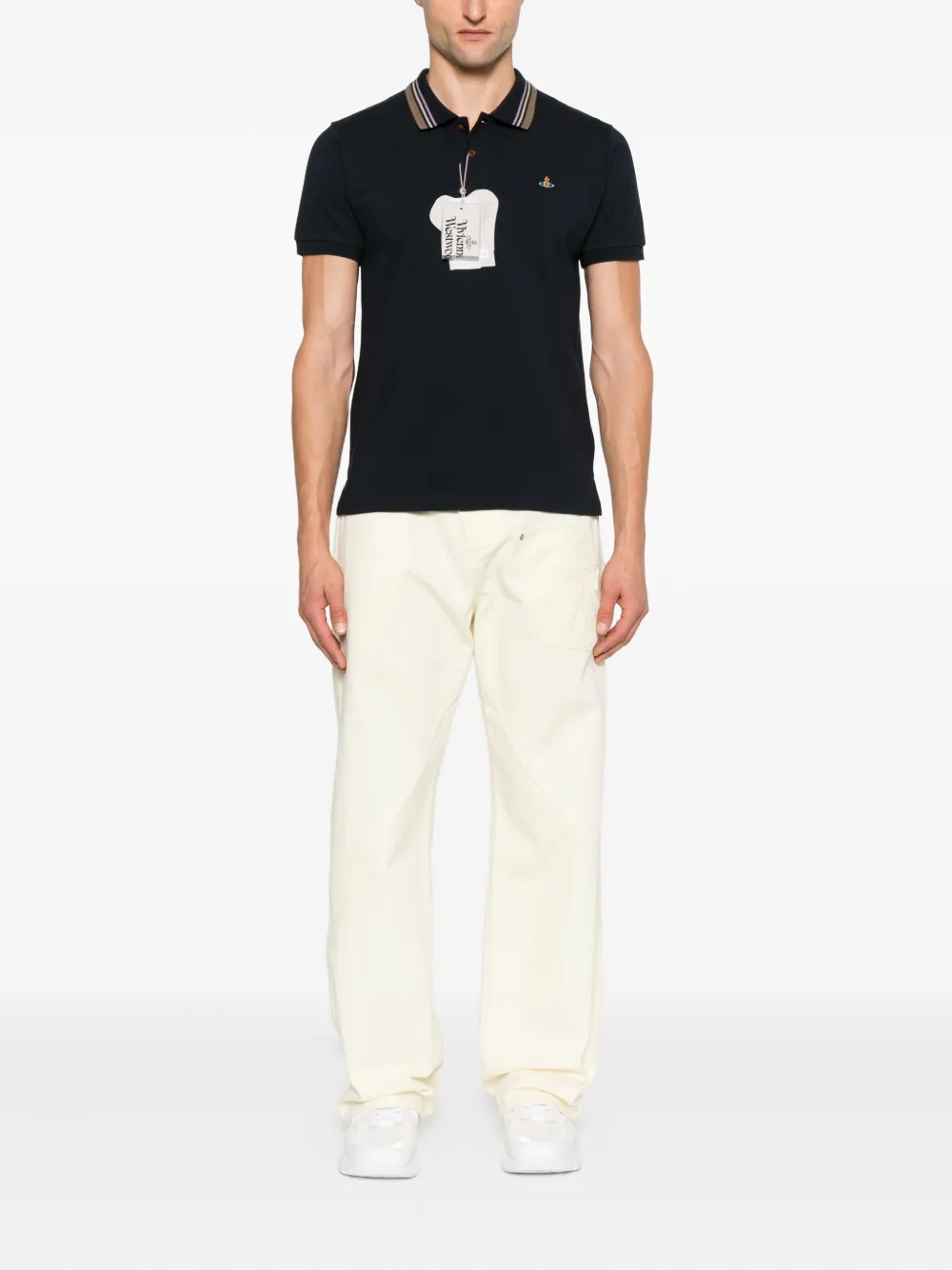 Vivienne Westwood tipped-collar polo shirt | Image 2