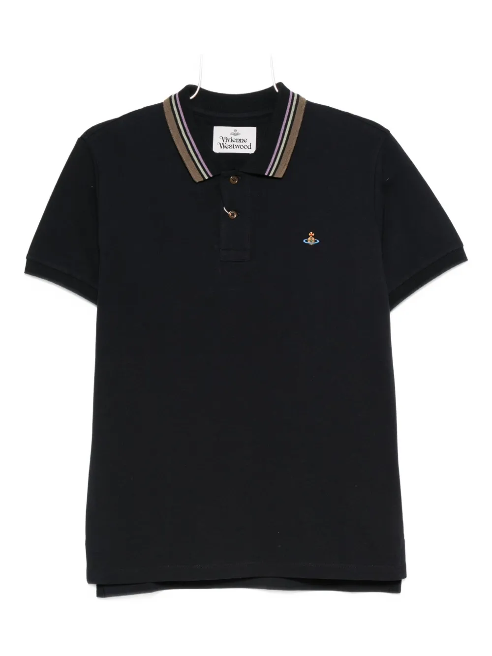 Vivienne Westwood tipped-collar polo shirt | Blue | Image 1