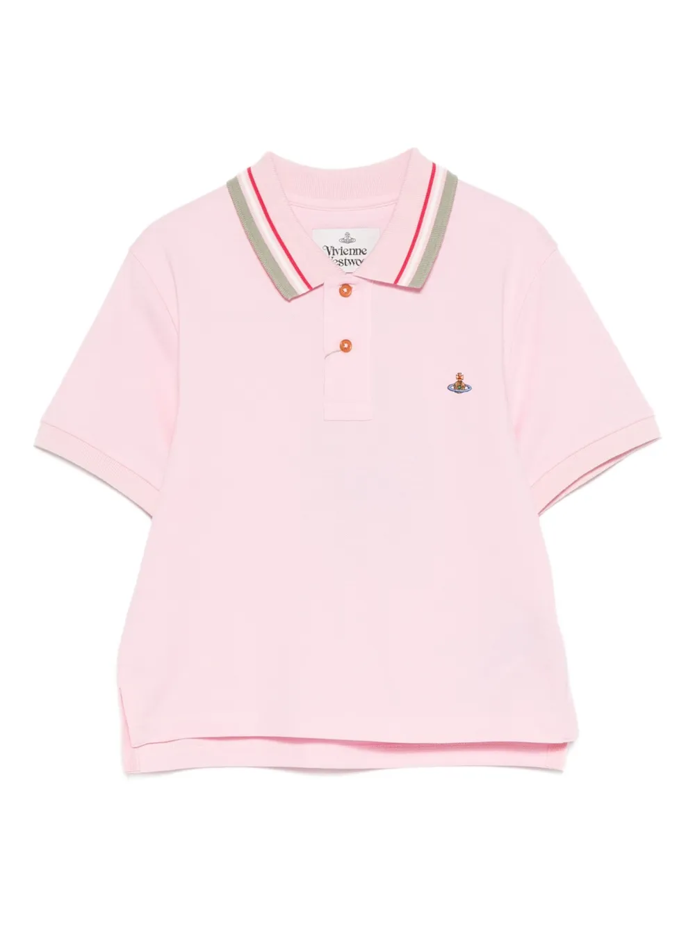 Vivienne Westwood cotton polo shirt | Pink | Image 1