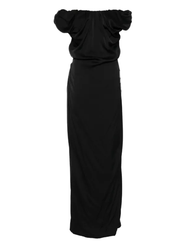 Vivienne Westwood Ginnie Amber Off-shoulder Maxi Dress in Black