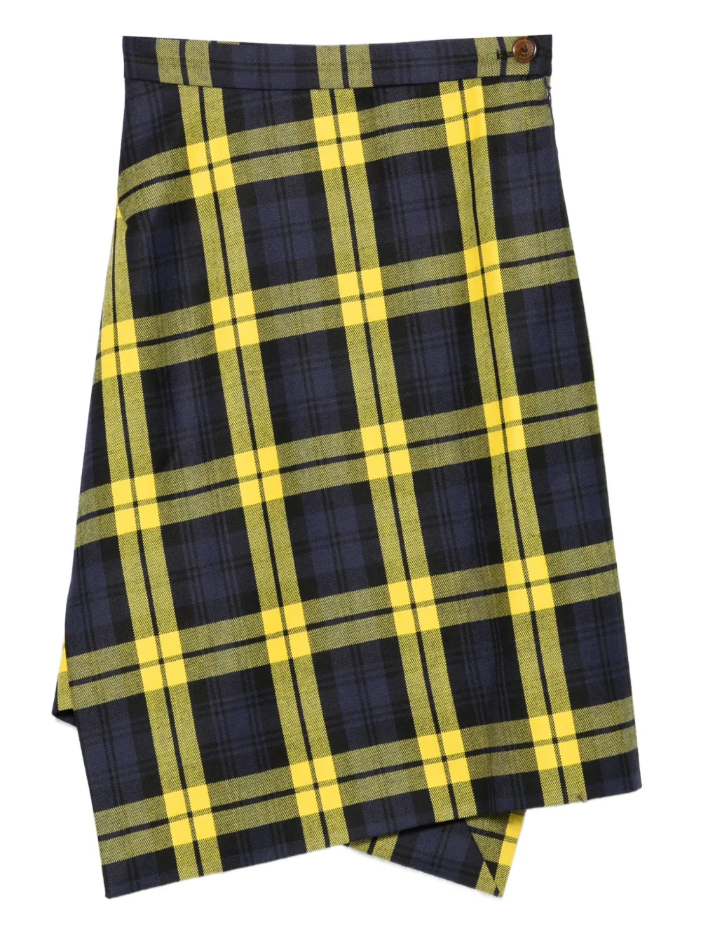 Vivienne Westwood Infinity checked asymmetric midi skirt | Blue | Image 1