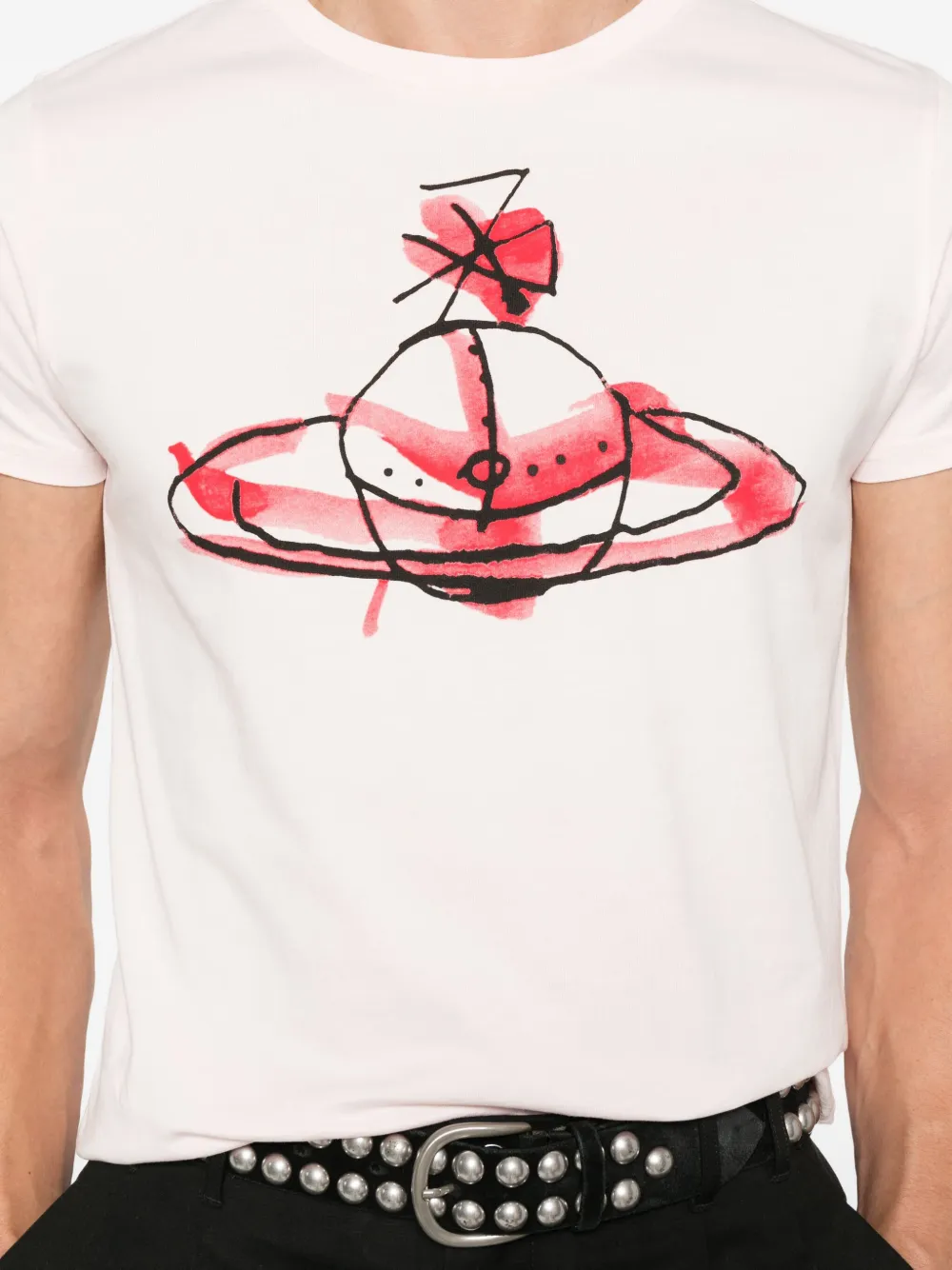 Vivienne Westwood T-shirt met Orb-print Roze