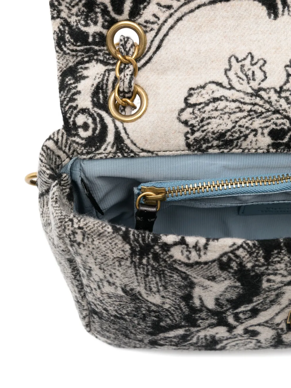 Vivienne Westwood Graphic Print Shoulder Bag With Chain Strap In Multi