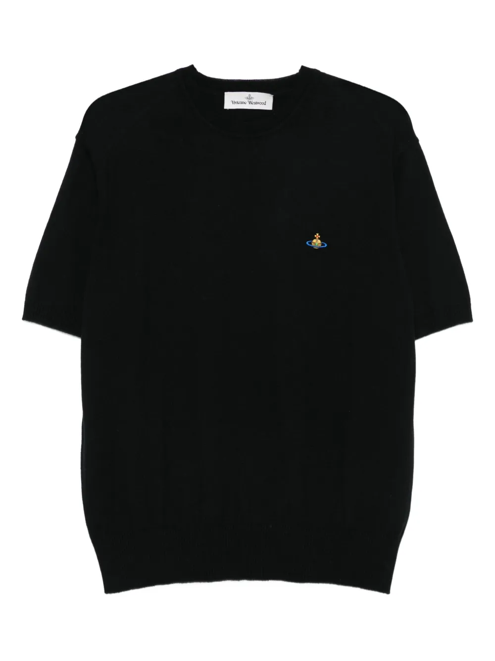 Vivienne Westwood Trui met geborduurd logo en korte mouwen Zwart