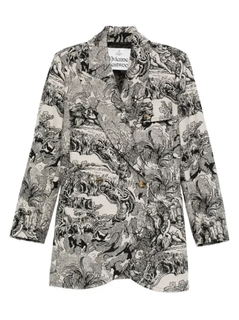 Vivienne Westwood double-breasted printed coat