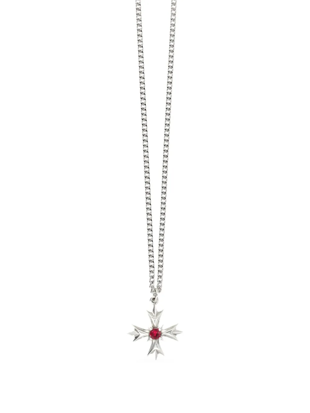 Emanuele Bicocchi star-pendant necklace - シルバートーン Emanuele Bicocchi star-pendant necklace - シルバートーン