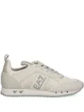 Ea7 Emporio Armani logo-plaque textured sneakers - Neutrals