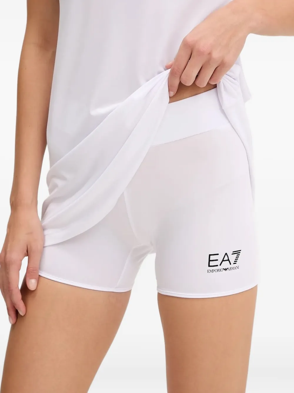 Ea7 Emporio Armani Tennisjurk met racerback Wit