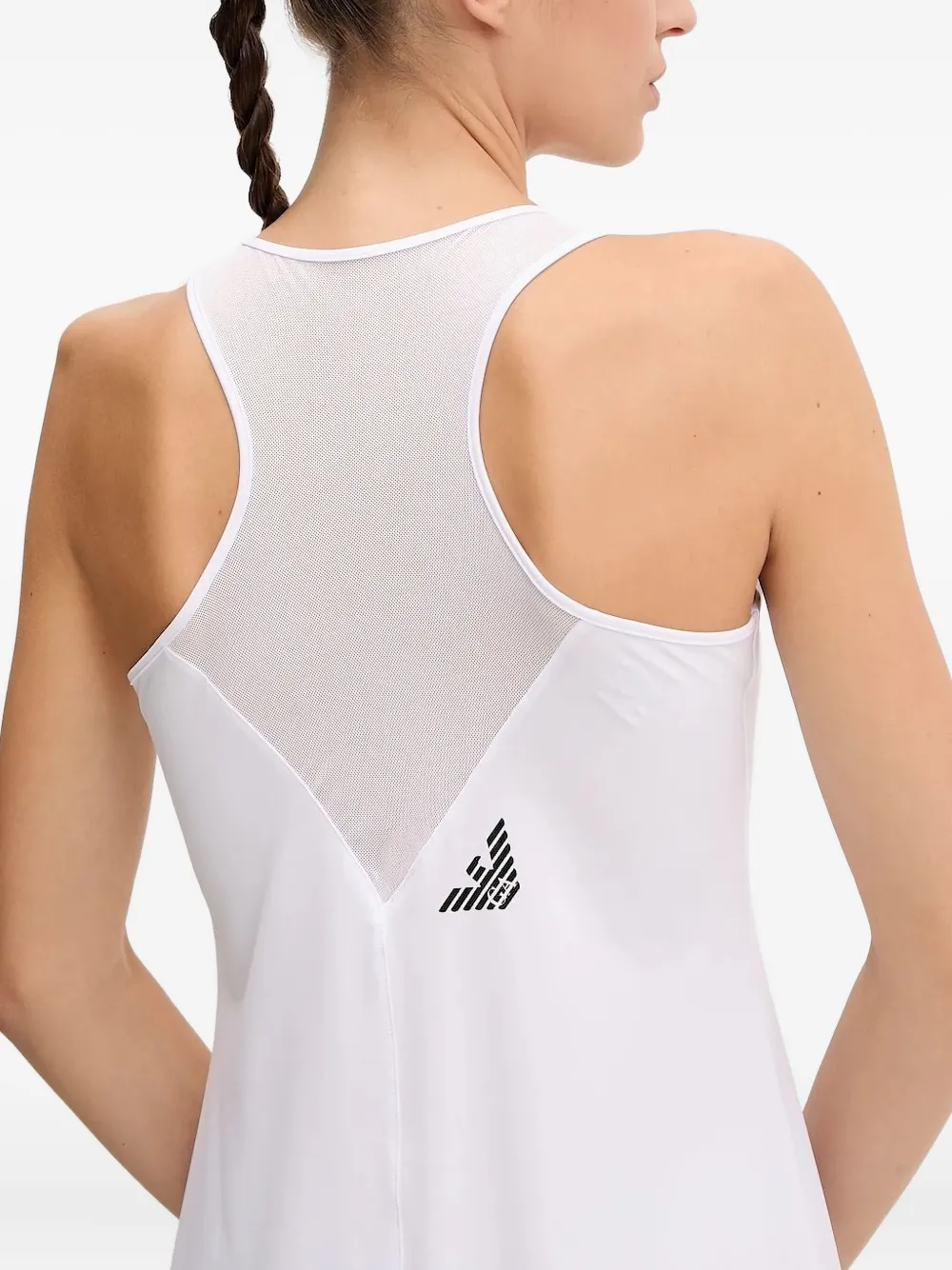 Ea7 Emporio Armani Tennisjurk met racerback Wit