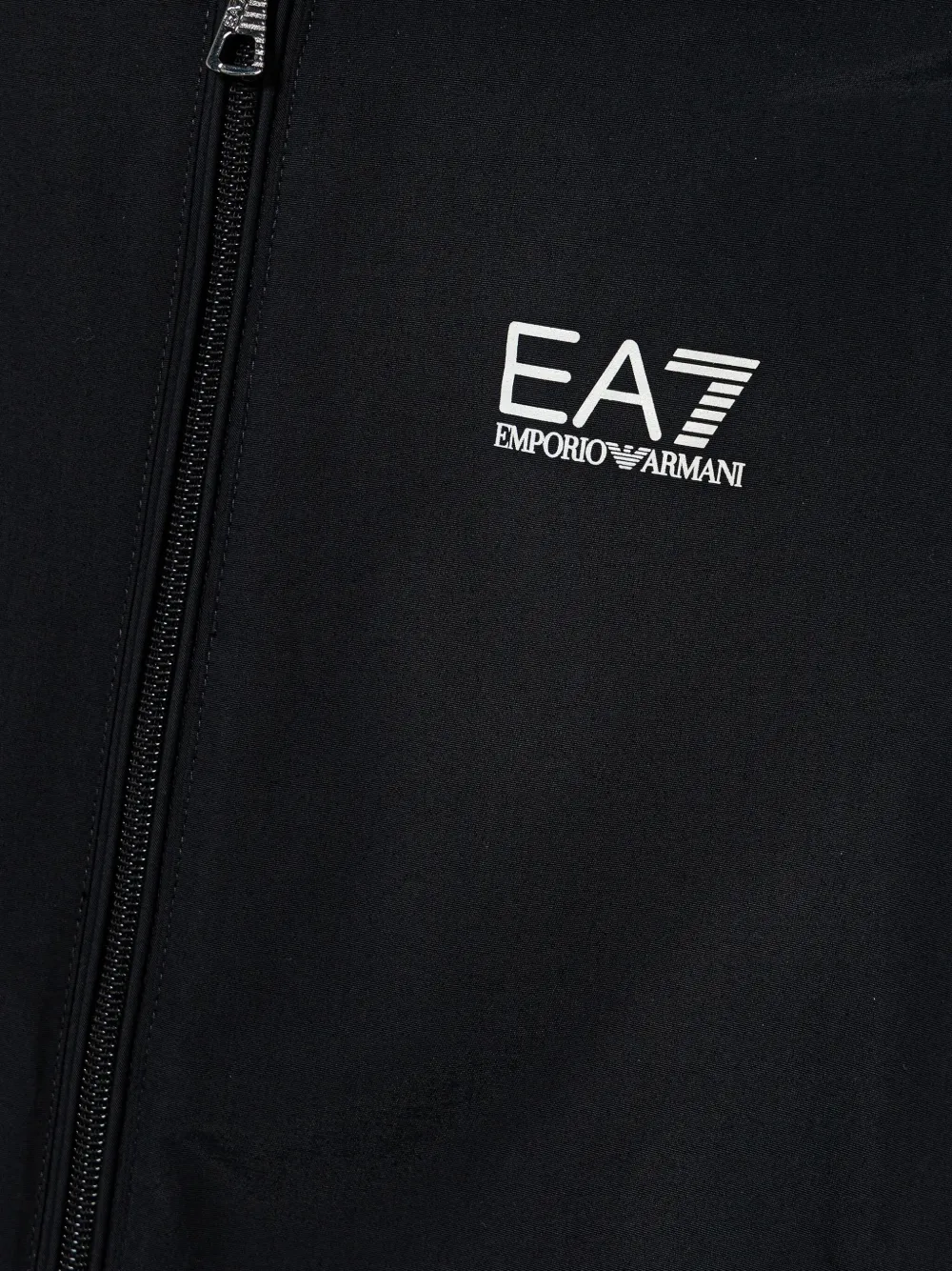 Ea7 Logo-print Sweatshirt In Black