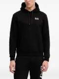 Ea7 Emporio Armani logo-detail hooded sweatshirt - Black