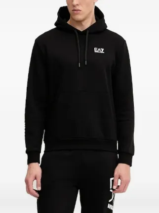 EA7 美品　ロングパーカー　定価35000円　ブラック　ドルマンパーカー Ea7 Emporio Armani ロゴ スウェットパーカー | ブラック