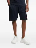 Ea7 Emporio Armani mesh side-stripes track shorts - Blue