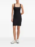 Ea7 Emporio Armani square-neck ribbed mini dress - Blue